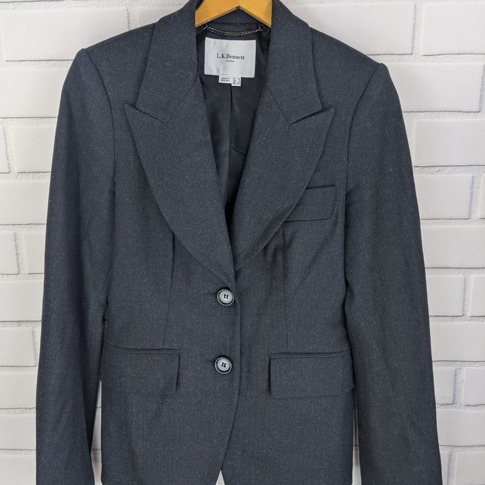 LK Bennett London Jacket Women’s 6 Denese Wool